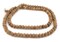 The Bead Chest Copper Inlaid Rustic Brown Bone Mala Beads (10mm)